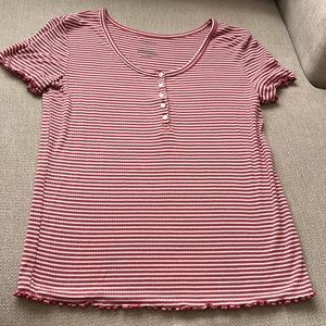 Arizona Jean Company Striped Top Size L